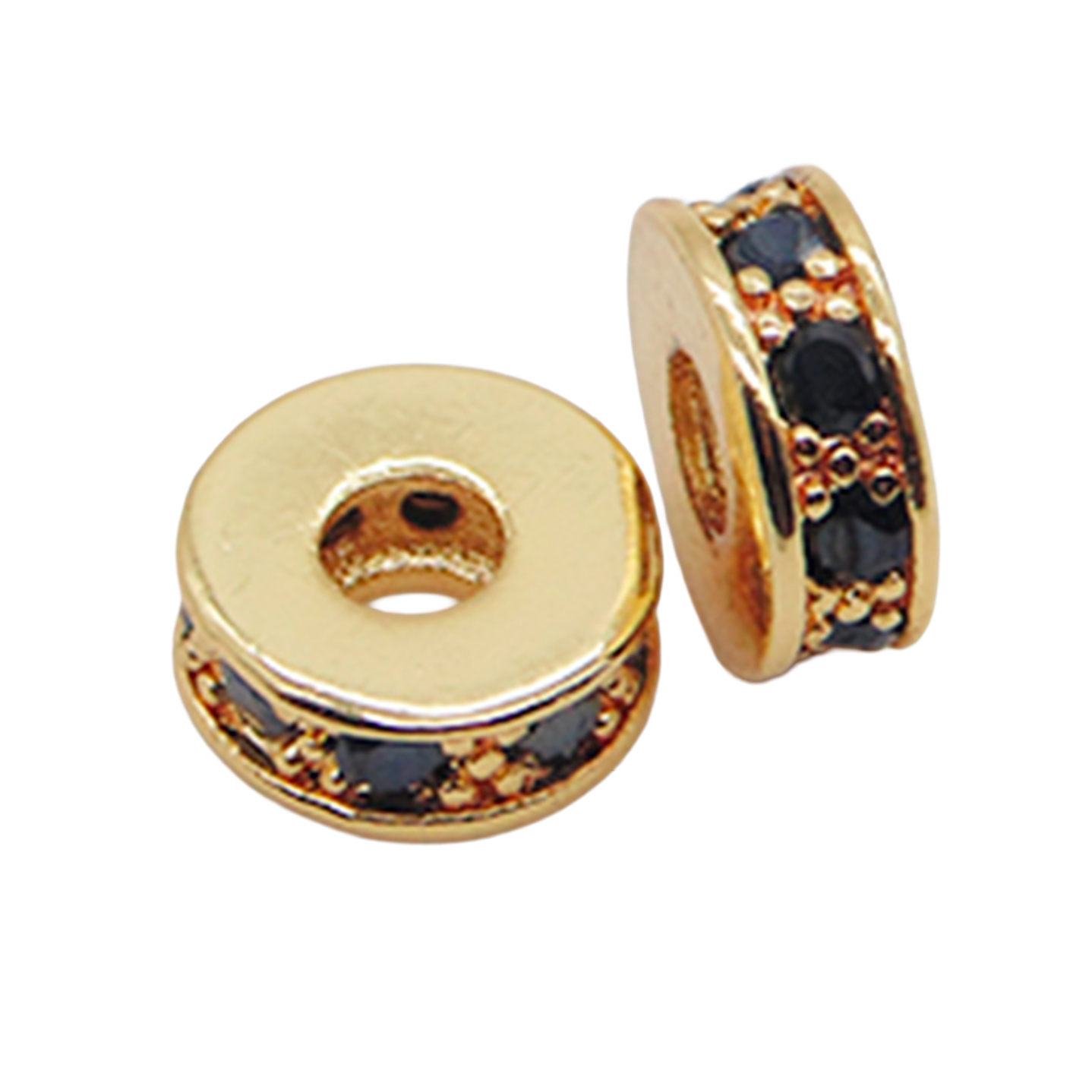 RODIO DORADO SEPARADOR DISCO 8M CIRCON NEGRO 1