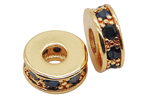 RODIO DORADO SEPARADOR DISCO 8M CIRCON NEGRO