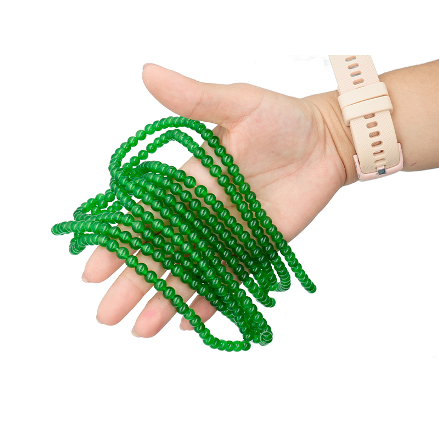 SARTA DE PIEDRA NATURAL LISA 6MM JADE  2