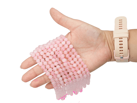 PIEDRA NATURAL LISA CUARZO # 6MM ROSADO