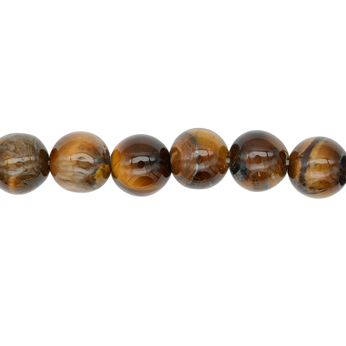 PIEDRA NATURAL LISA OJO DE TIGRE # 8MM 1