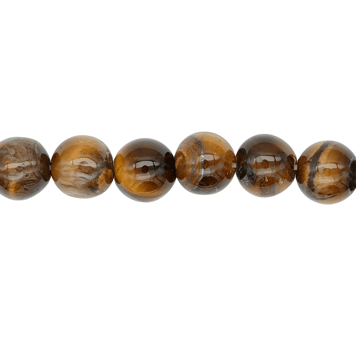 PIEDRA NATURAL LISA OJO DE TIGRE # 8MM 1