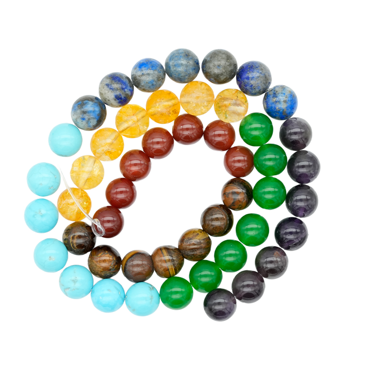 PIEDRA NATURAL LISA CHAKRAS (1) # 8MM 1