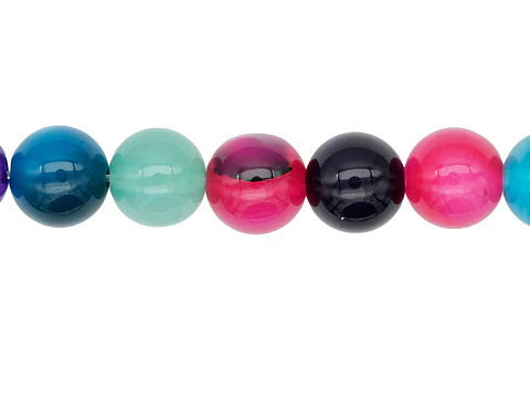 PIEDRA NATURAL LISA AGATA # 8MM MIX