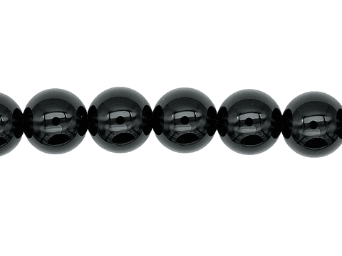 PIEDRA NATURAL LISA # 8MM ONIX