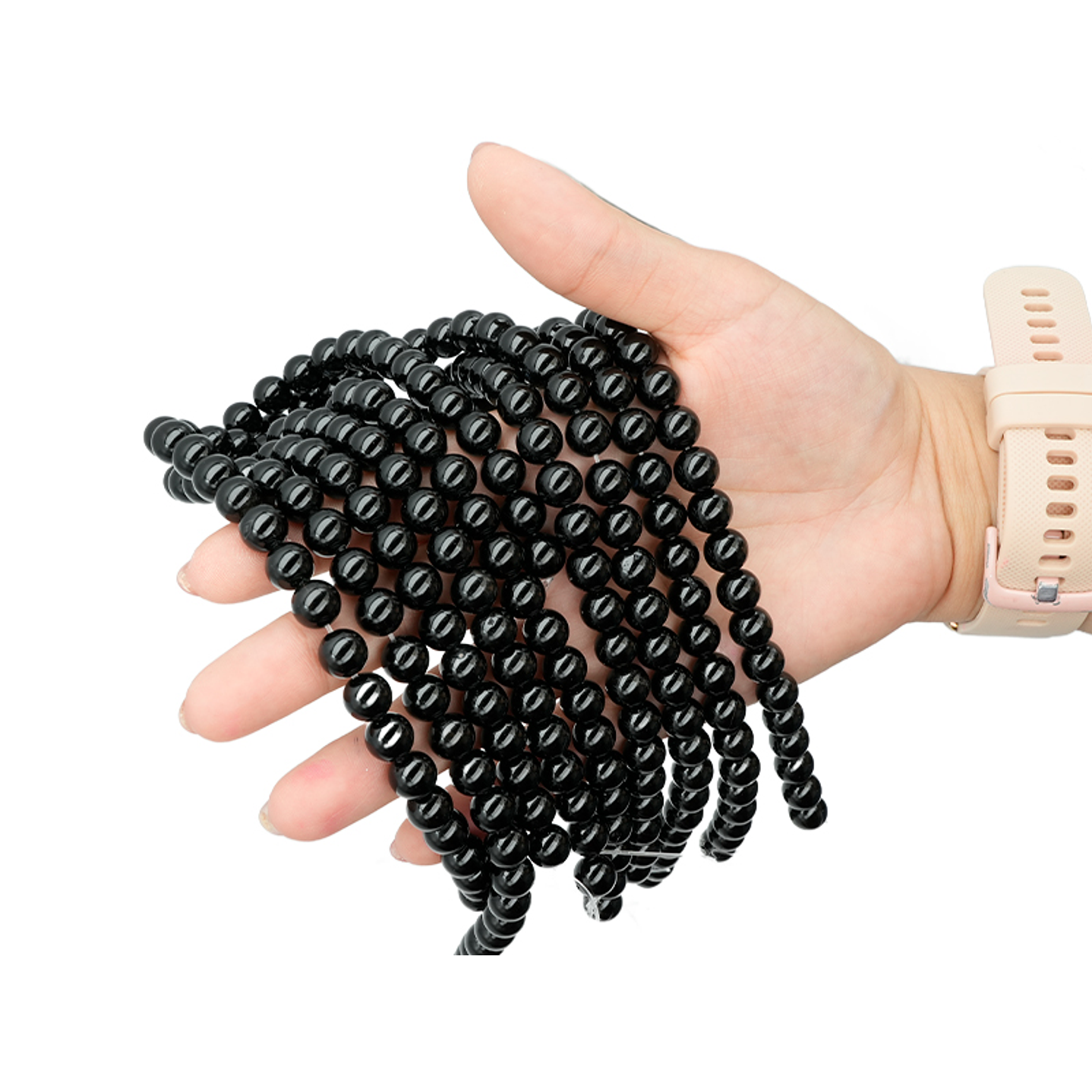 PIEDRA NATURAL LISA # 8MM ONIX 2