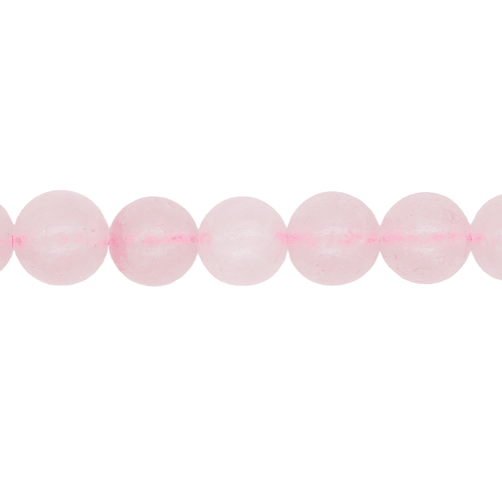 SARTA DE PIEDRA NATURAL LISA 8MM CUARZO ROSADO 1