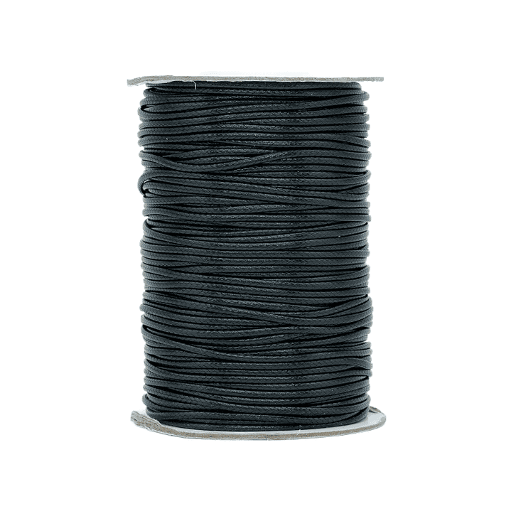BLACK VIVORA CORD 1.5MM ROLL *92METERS 1