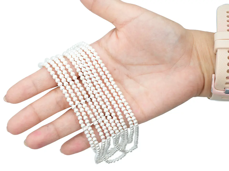 CHELL PEARL # 3MM WHITE X 132 UNIT APPROX 2