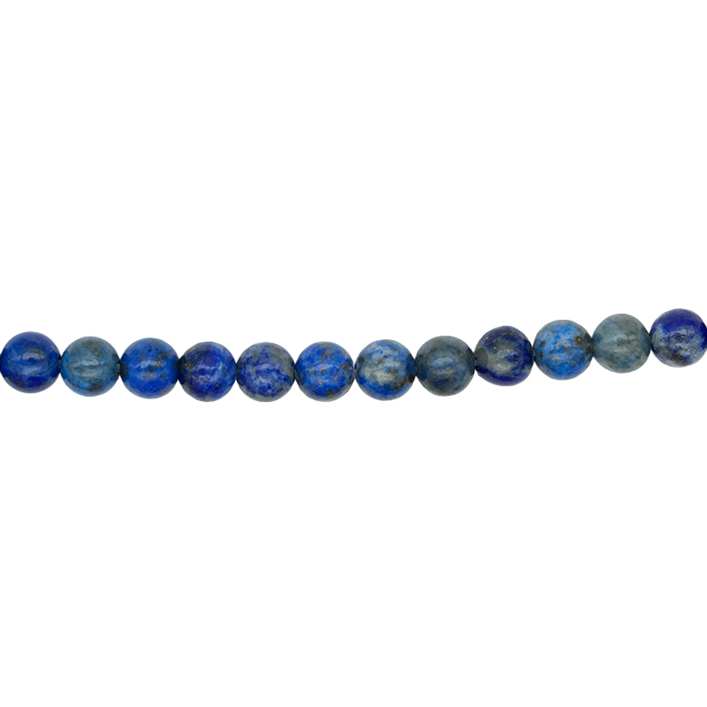 SARTA DE PIEDRA NATURAL LISA 4MM LAPIZLASULI  1