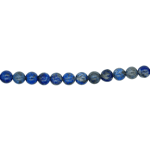 SARTA DE PIEDRA NATURAL LISA 4MM LAPIZLASULI 