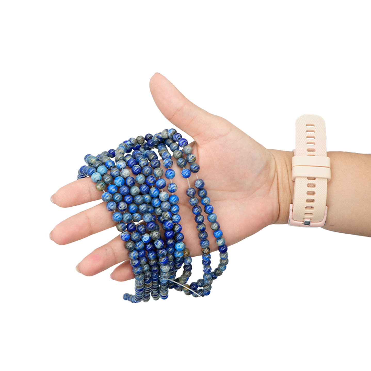 SARTA DE PIEDRA NATURAL LISA 6MM LAPISLAZULI 2