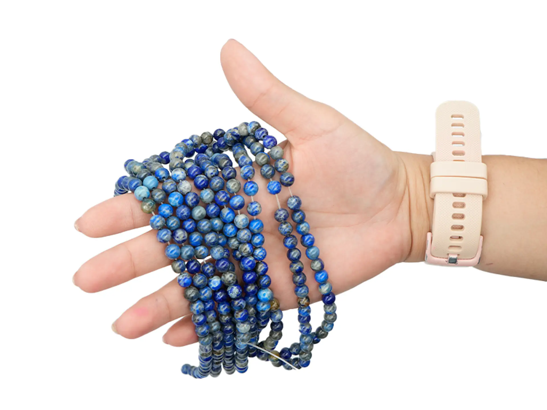 SARTA DE PIEDRA NATURAL LISA 6MM LAPISLAZULI 2