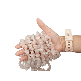 PIEDRA NATURAL GRANDE PICADA CUARZO ROSADO 8-12MM