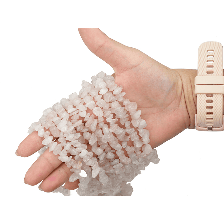 PIEDRA NATURAL PEQUEÑA PICADA CUARZO ROSADO 5-8MM 2