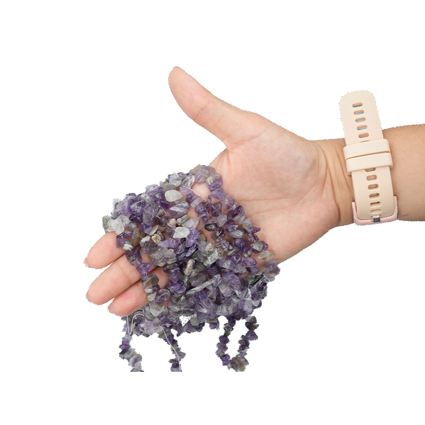 PIEDRA PICADA PEQUEÑA AMATISTA  SARTA 5-8MM 2