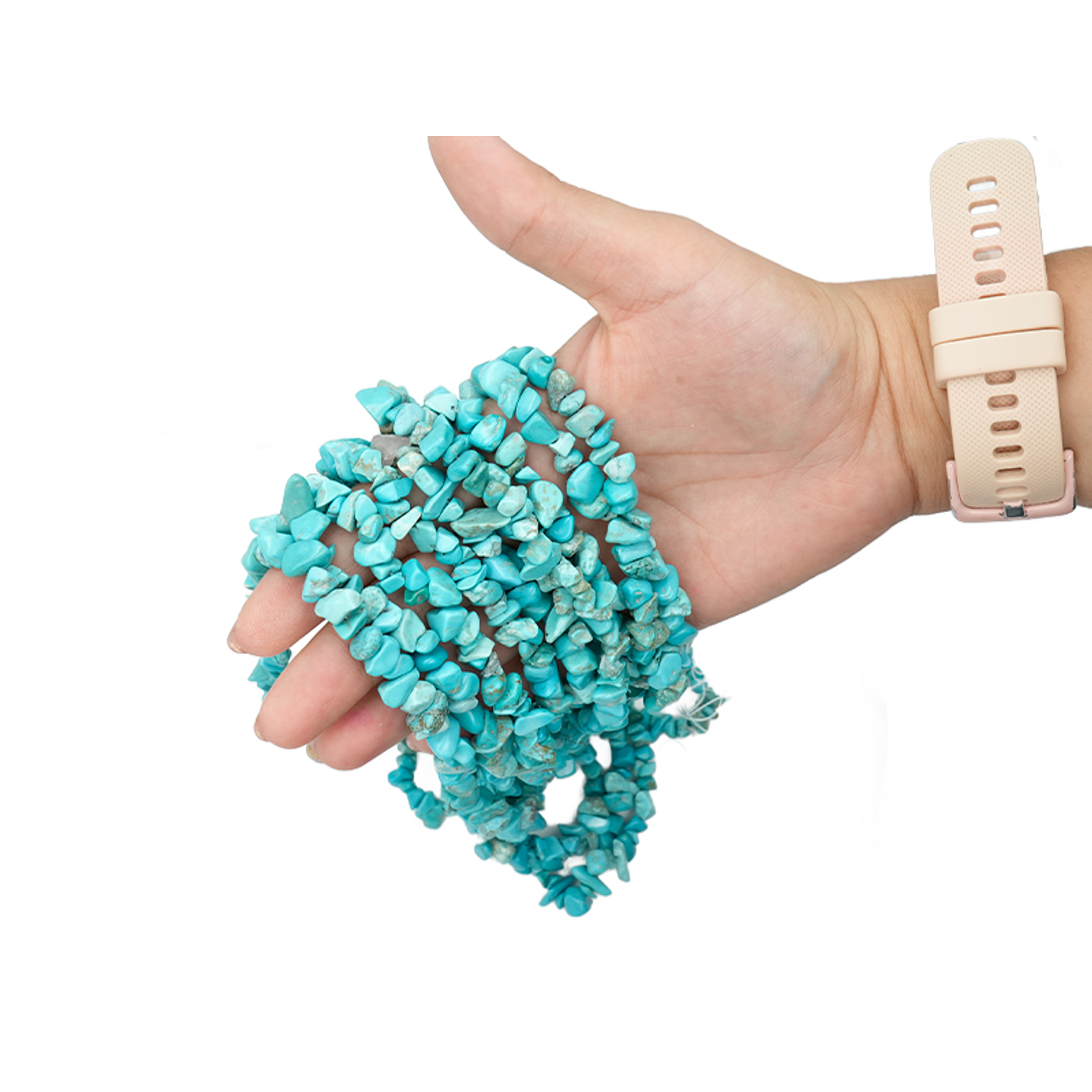 PIEDRA NATURAL PEQUEÑA PICADA TURQUEZA 5-8MM X 80CM APROX 2