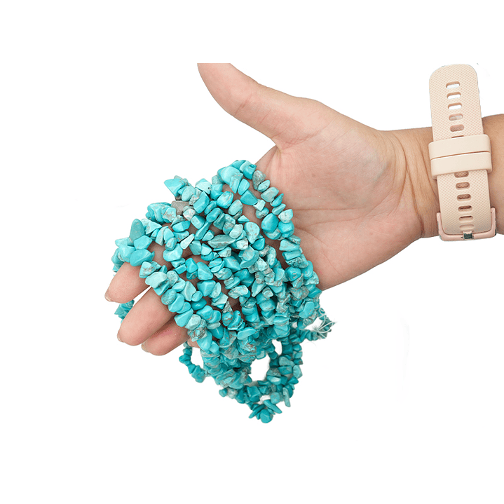 PIEDRA NATURAL PEQUEÑA PICADA TURQUEZA 5-8MM X 80CM APROX 2