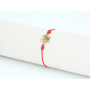 PULSERA DORADA ACERO CENTRO HILO  235