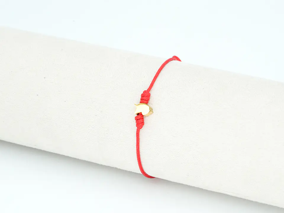 PULSERA DORADA ACERO CENTRO HILO 147 1