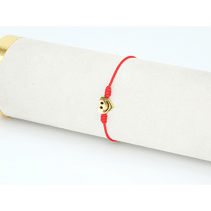 PULSERA DORADA ACERO CENTRO HILO 138