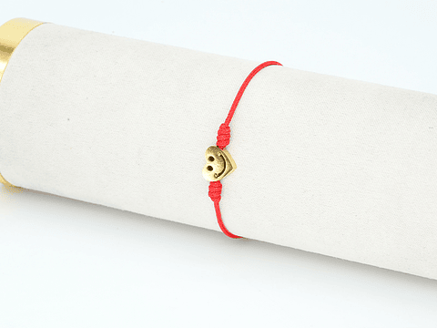 PULSERA DORADA ACERO CENTRO HILO 138