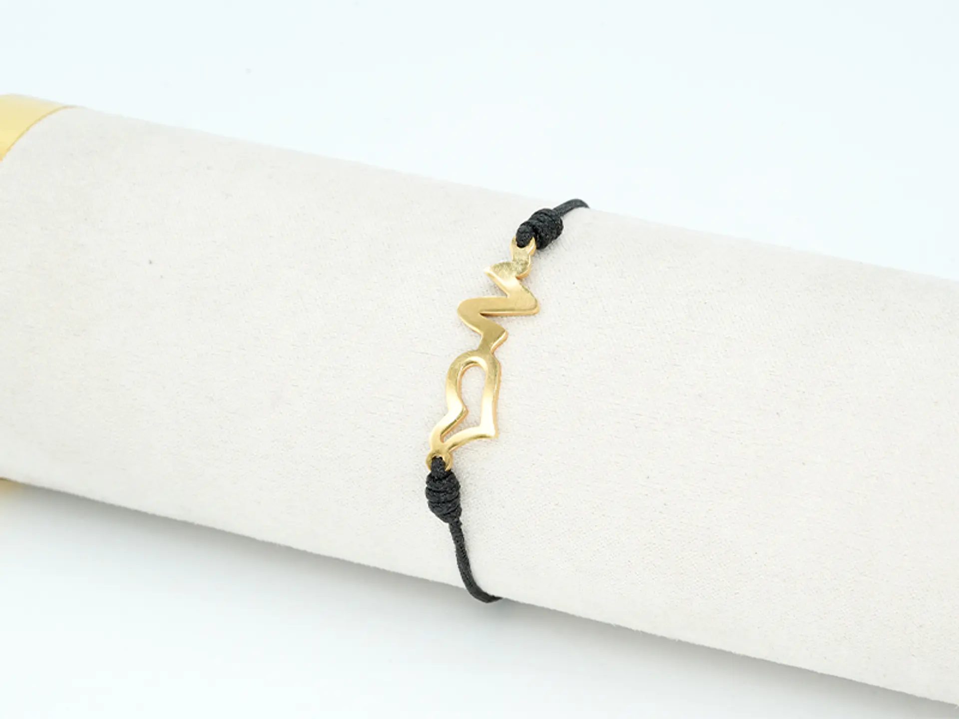 PULSERA DORADA ACERO CENTRO HILO 5318 2