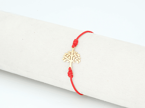 PULSERA DORADA ACERO CENTRO HILO 226