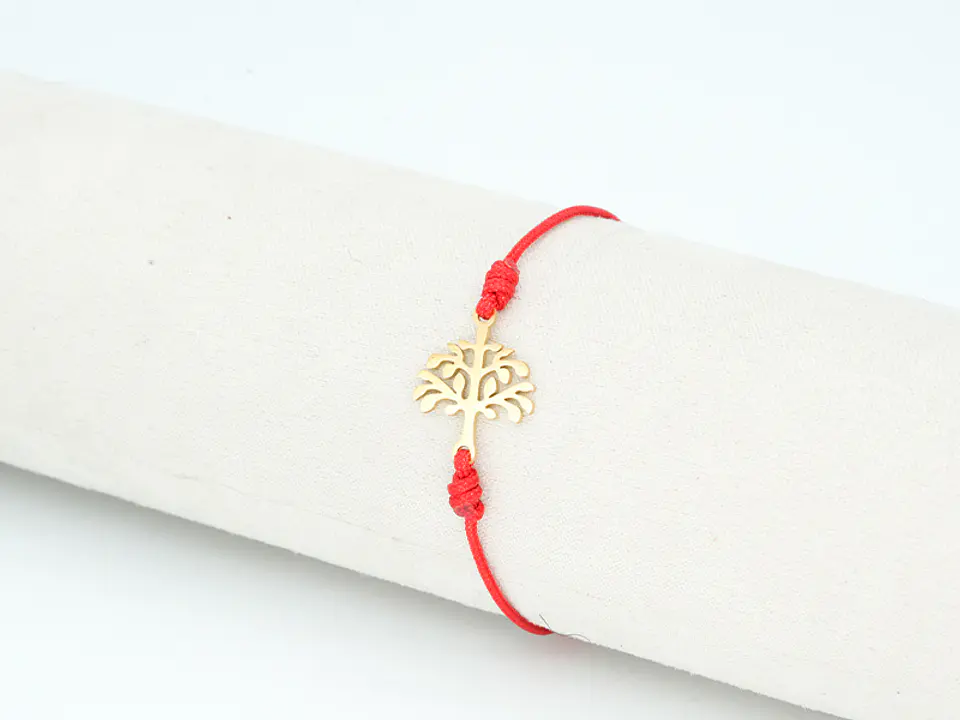 PULSERA DORADA ACERO CENTRO HILO 226 1