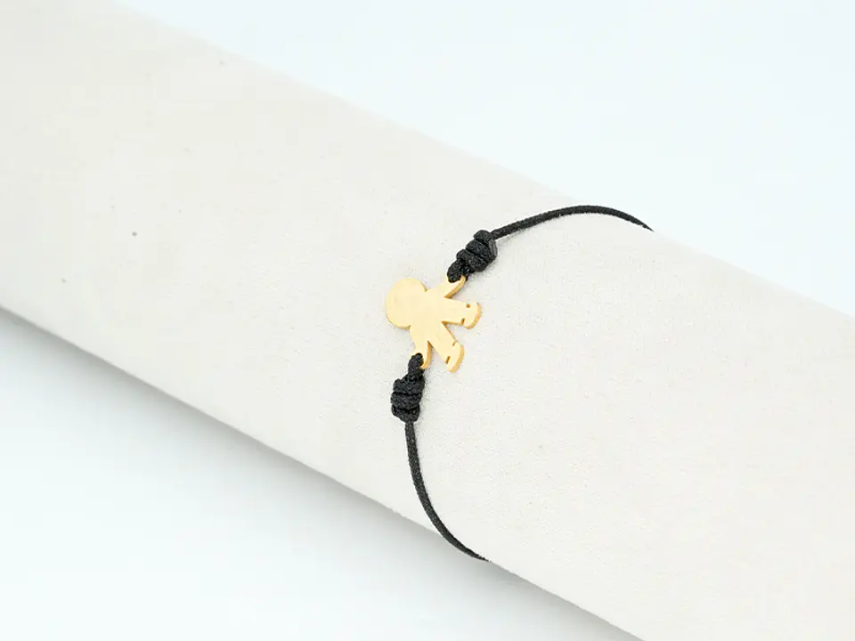 PULSERA DORADA ACERO CENTRO HILO 131 2