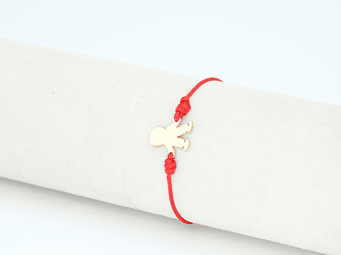 PULSERA DORADA ACERO CENTRO HILO 131