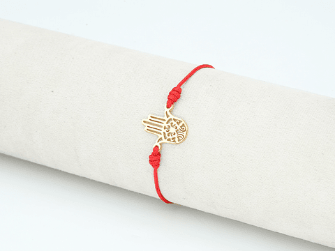 PULSERA DORADA ACERO CENTRO HILO 266