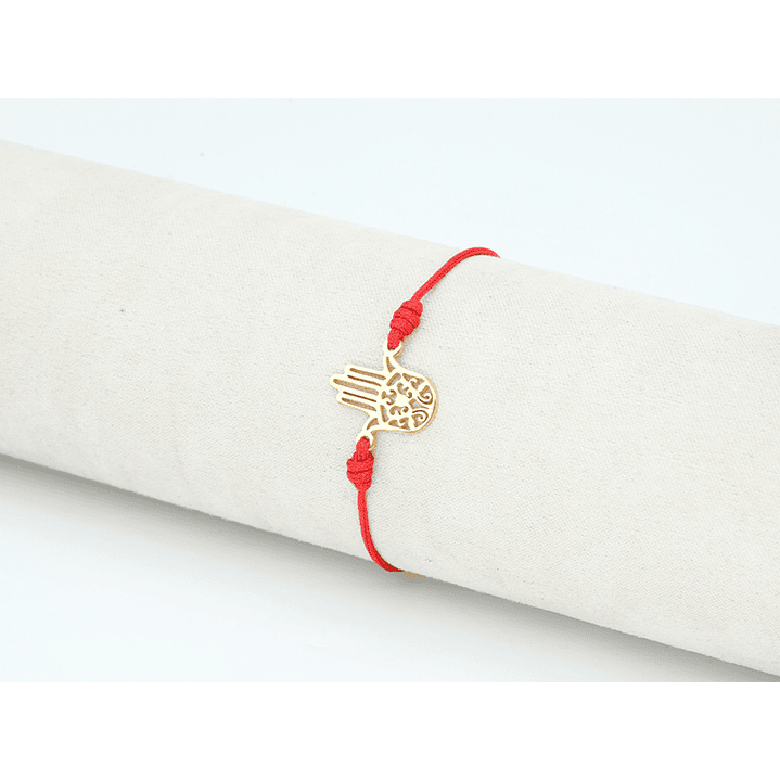 PULSERA DORADA ACERO CENTRO HILO 266 1