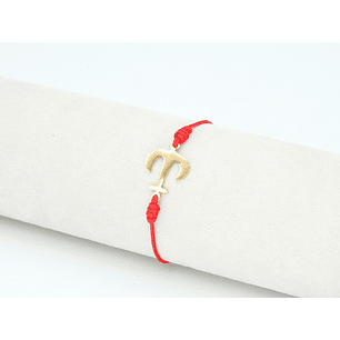 PULSERA DORADA ACERO CENTRO HILO 5318-14