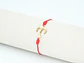 PULSERA DORADA ACERO CENTRO HILO 5318-14 - Miniatura 1