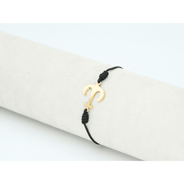 PULSERA DORADA ACERO CENTRO HILO 5318-14 2