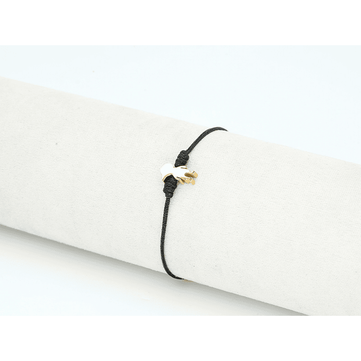 PULSERA DORADA ACERO CENTRO HILO 89 2