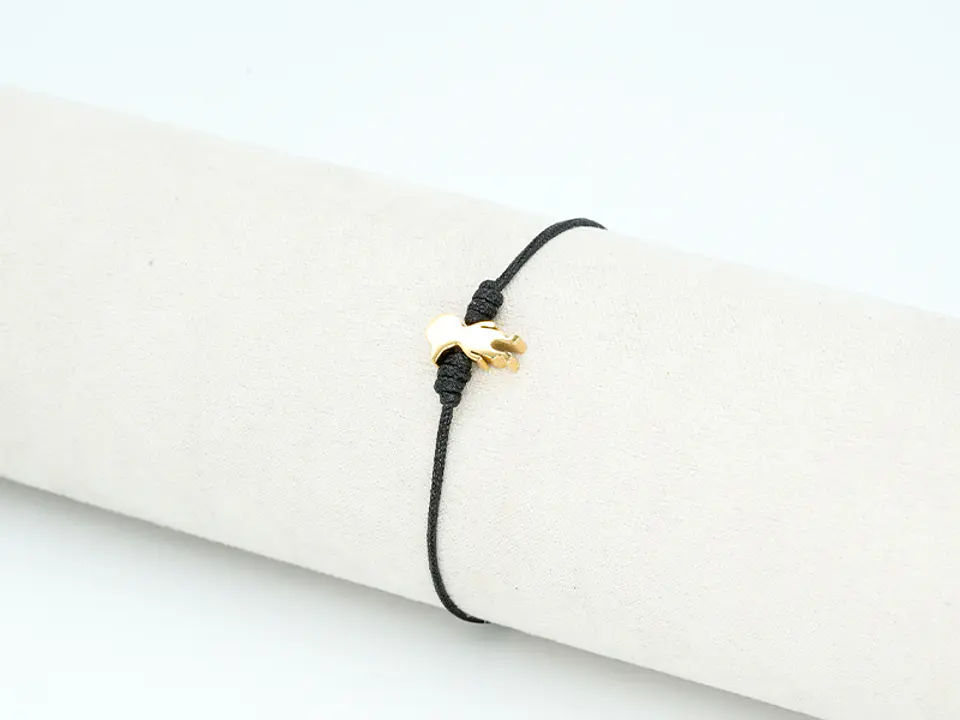 PULSERA DORADA ACERO CENTRO HILO 89 2