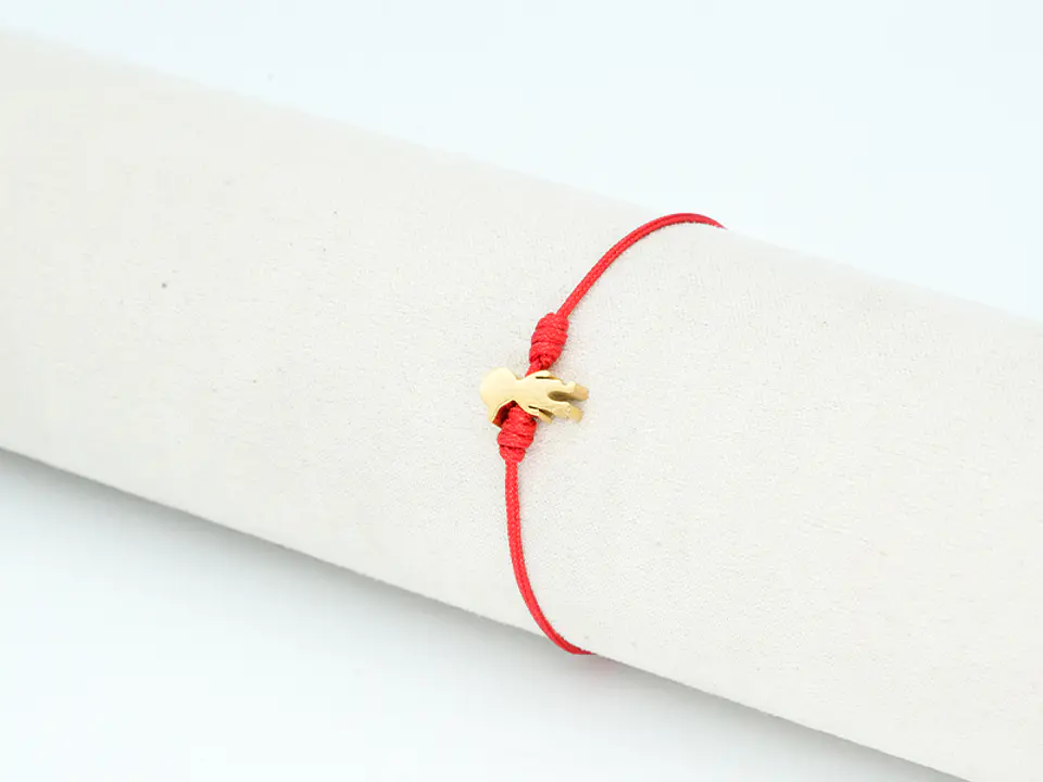 PULSERA DORADA ACERO CENTRO HILO 89 1
