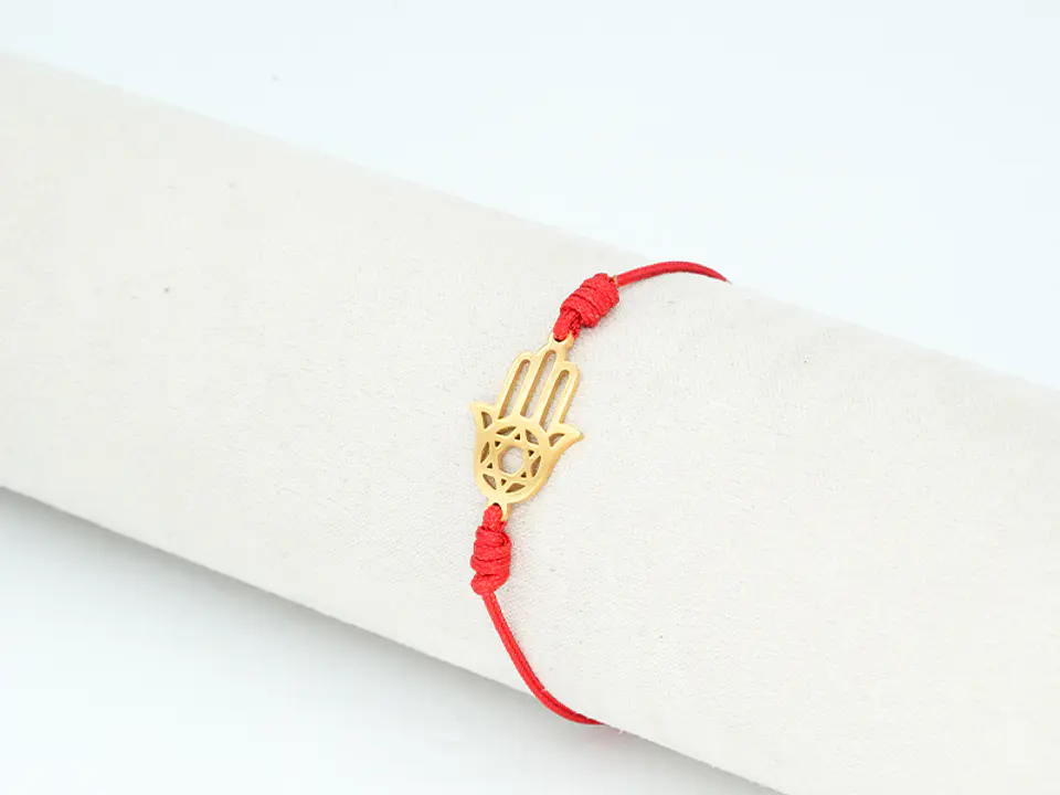 PULSERA DORADA ACERO CENTRO HILO 49 1