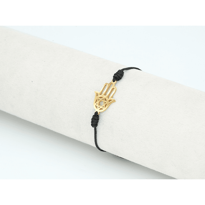 PULSERA DORADA ACERO CENTRO HILO 49 2