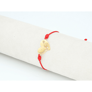 PULSERA DORADA ACERO CENTRO HILO 227