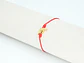 PULSERA DORADA ACERO CENTRO HILO 145 - Miniatura 1