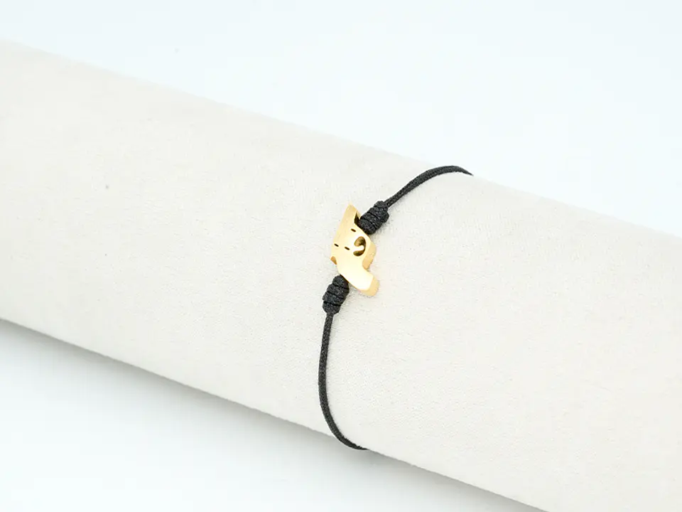 PULSERA DORADA ACERO CENTRO HILO 145 2