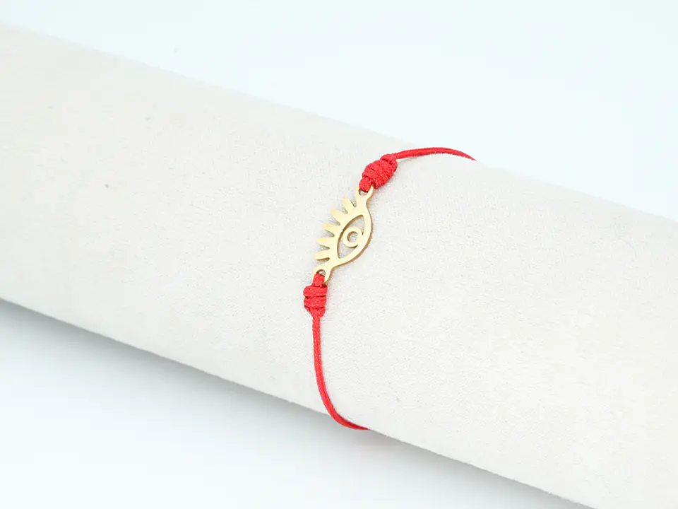 PULSERA DORADA ACERO CENTRO HILO 234 1