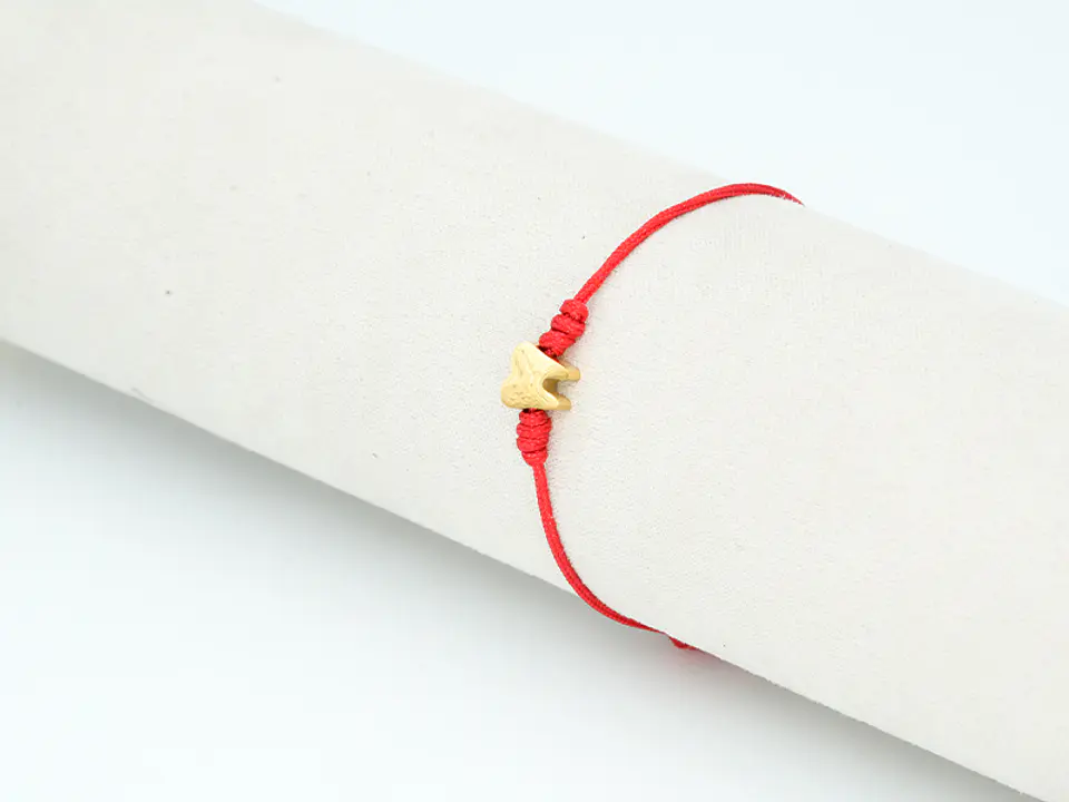 PULSERA DORADA ACERO CENTRO HILO 112 1