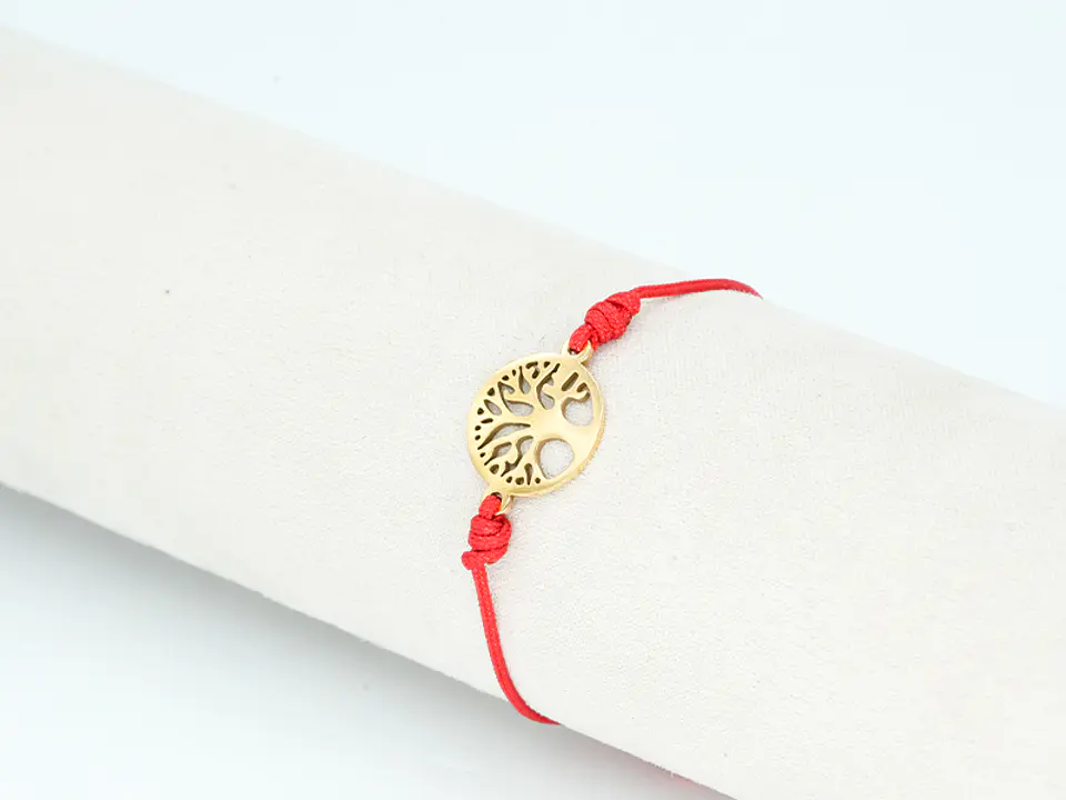 PULSERA DORADA ACERO CENTRO HILO 48 1