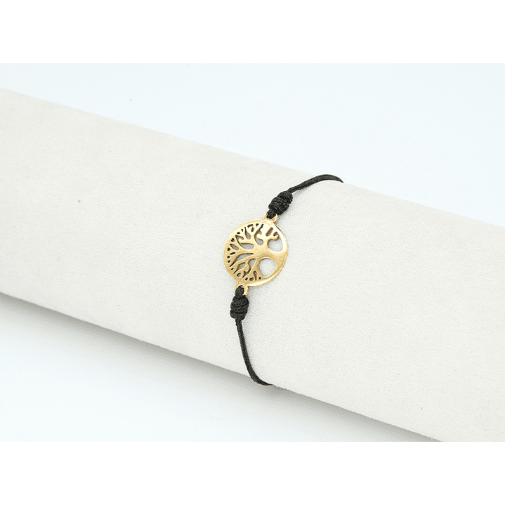 PULSERA DORADA ACERO CENTRO HILO 48 2