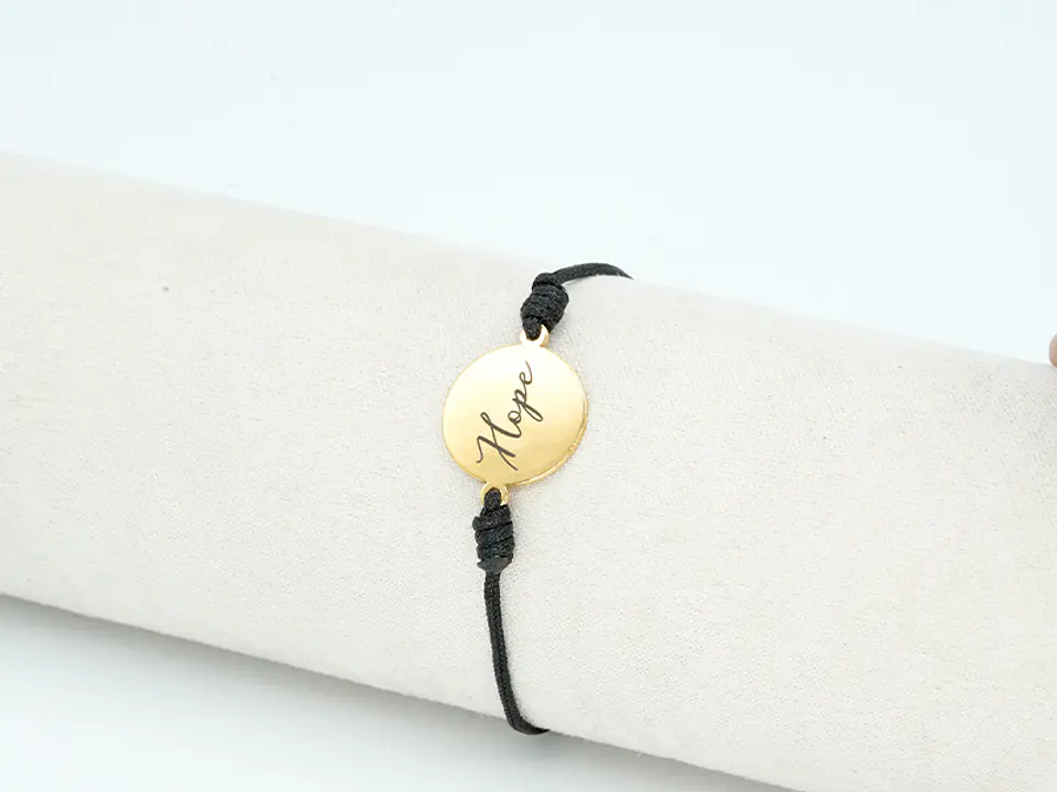 PULSERA DORADA ACERO CENTRO HILO 179 2