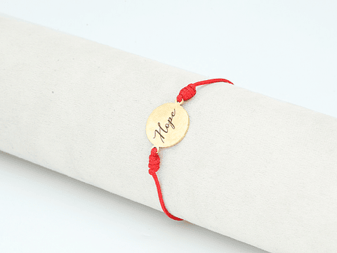 PULSERA DORADA ACERO CENTRO HILO 179